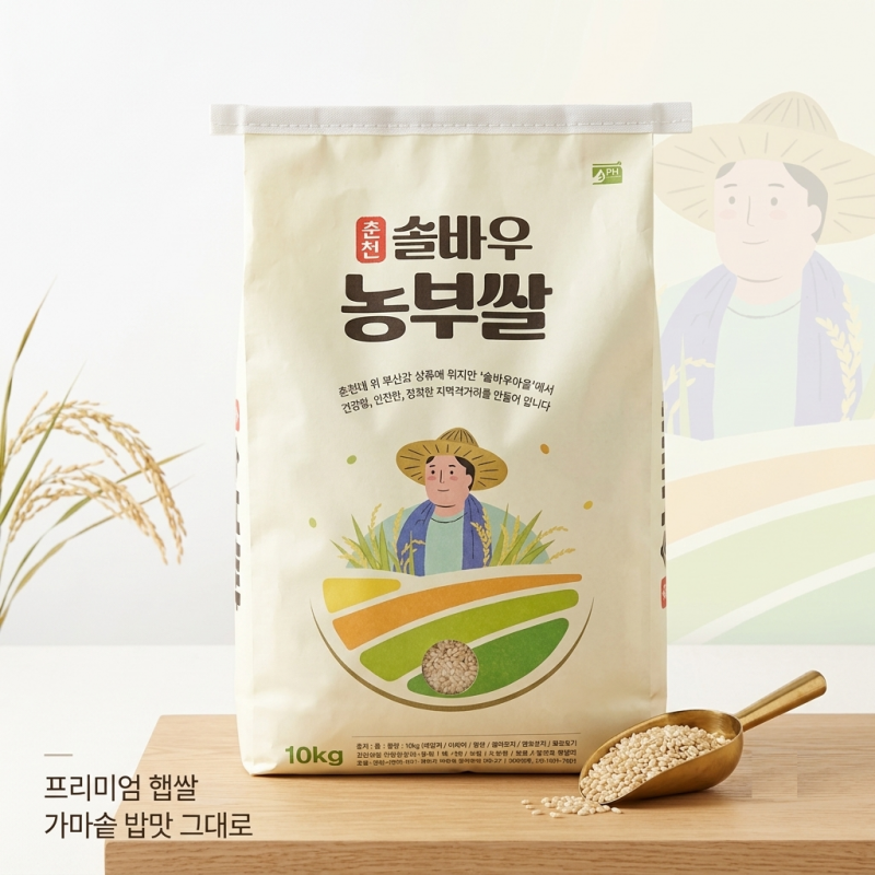 솔바우농부쌀,솔바우,춘천솔바우,지역먹거리,현지인먹거리,춘천먹거리,강원먹거리,백미,쌀,춘천농산물,강원농산물