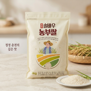 춘천 솔바우 농부쌀 4kg 윤기나는 맛있는밥 맛있는쌀